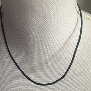 Bundle: Simple black cord  silvertone set of three